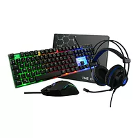 Clavier Gamer membrane RGB / Souris optique Gamer jusquet 39 à 3200 DPI / Casque micro Xtra Bass / Tapis de souris souple